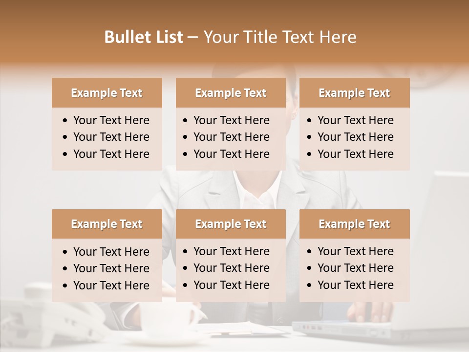 Looking Cheerful Bu Ine PowerPoint Template