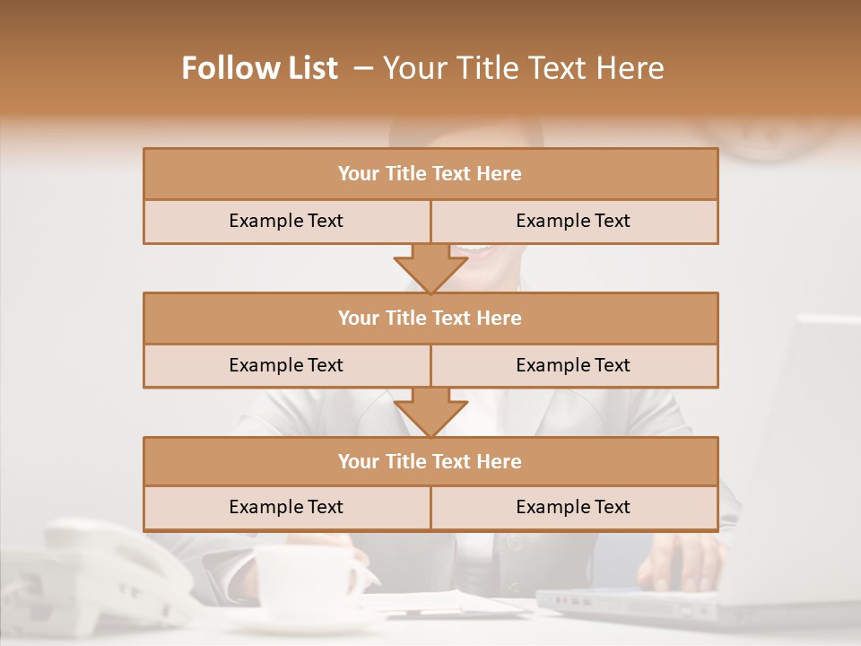 Looking Cheerful Bu Ine PowerPoint Template