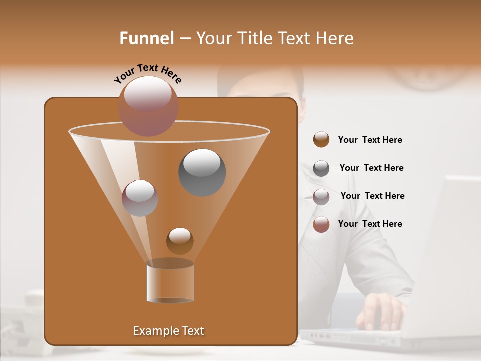 Looking Cheerful Bu Ine PowerPoint Template