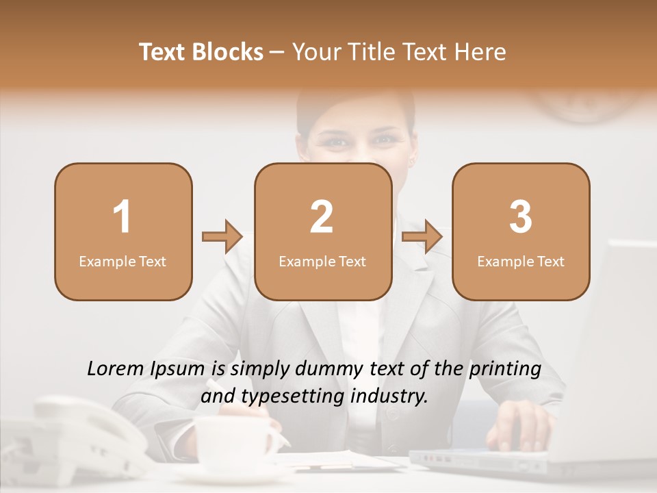 Looking Cheerful Bu Ine PowerPoint Template