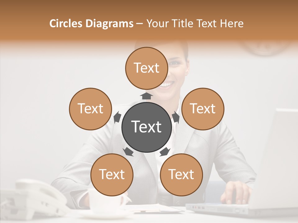 Looking Cheerful Bu Ine PowerPoint Template