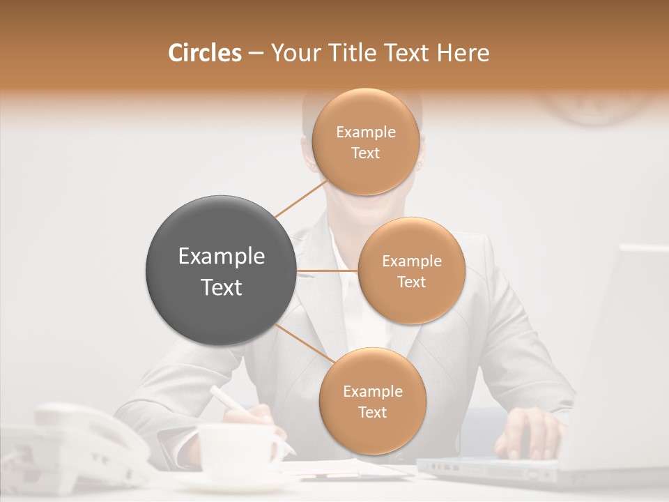 Looking Cheerful Bu Ine PowerPoint Template