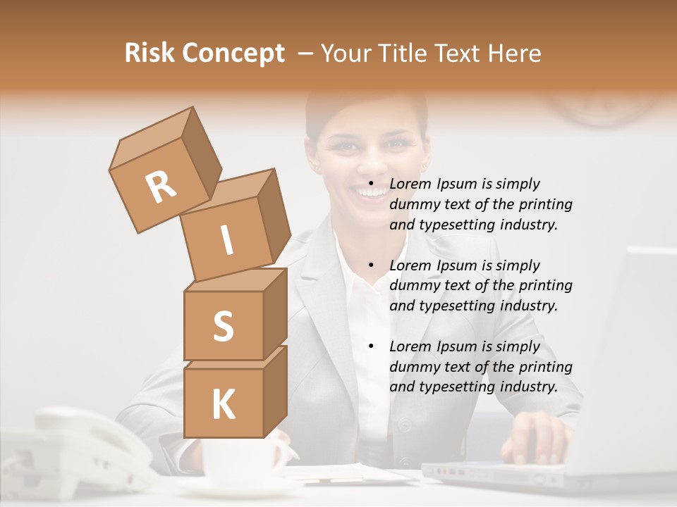 Looking Cheerful Bu Ine PowerPoint Template