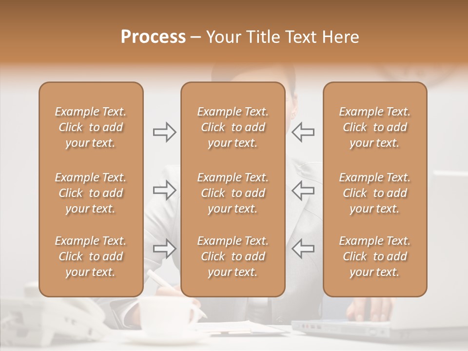 Looking Cheerful Bu Ine PowerPoint Template