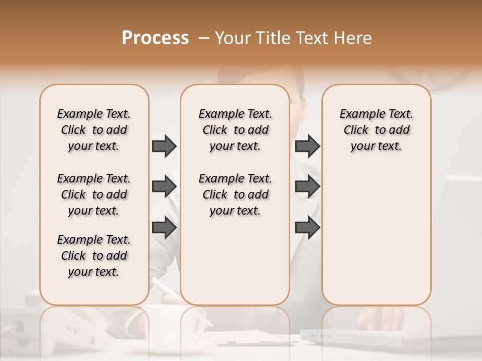 Looking Cheerful Bu Ine PowerPoint Template