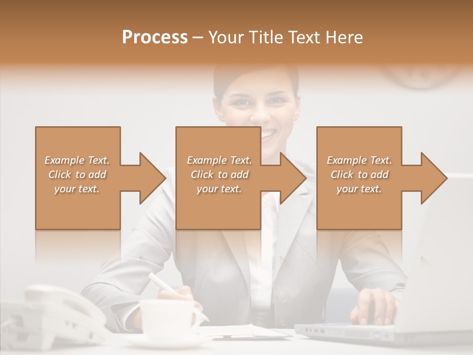 Looking Cheerful Bu Ine PowerPoint Template