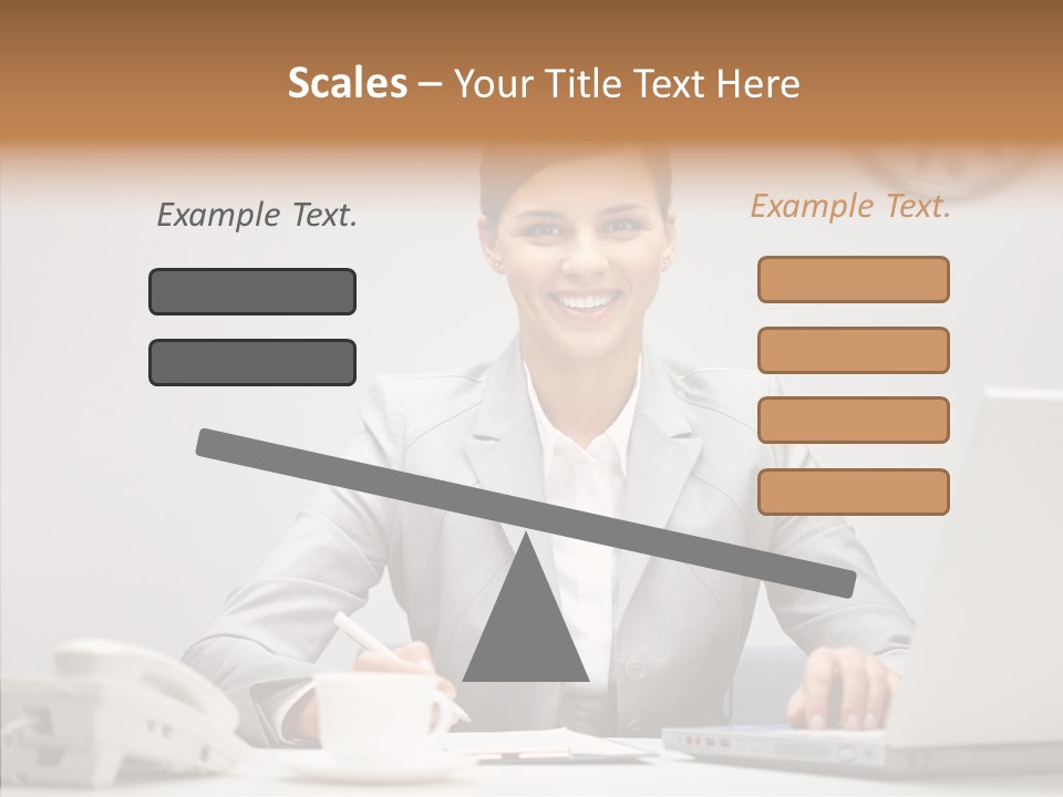 Looking Cheerful Bu Ine PowerPoint Template