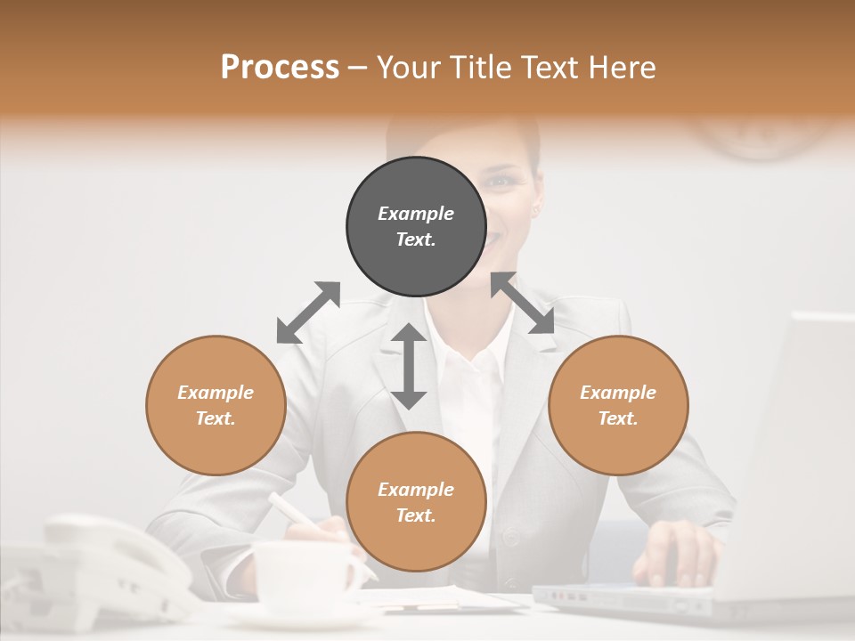 Looking Cheerful Bu Ine PowerPoint Template