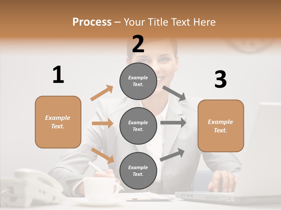 Looking Cheerful Bu Ine PowerPoint Template