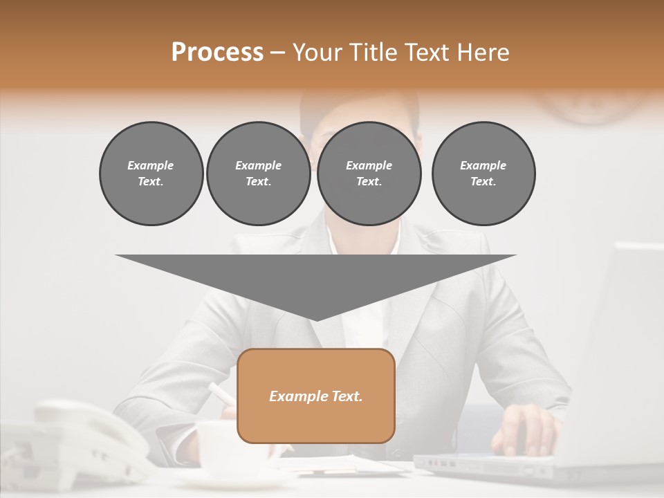 Looking Cheerful Bu Ine PowerPoint Template