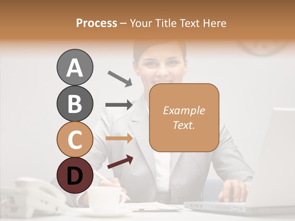 Looking Cheerful Bu Ine PowerPoint Template