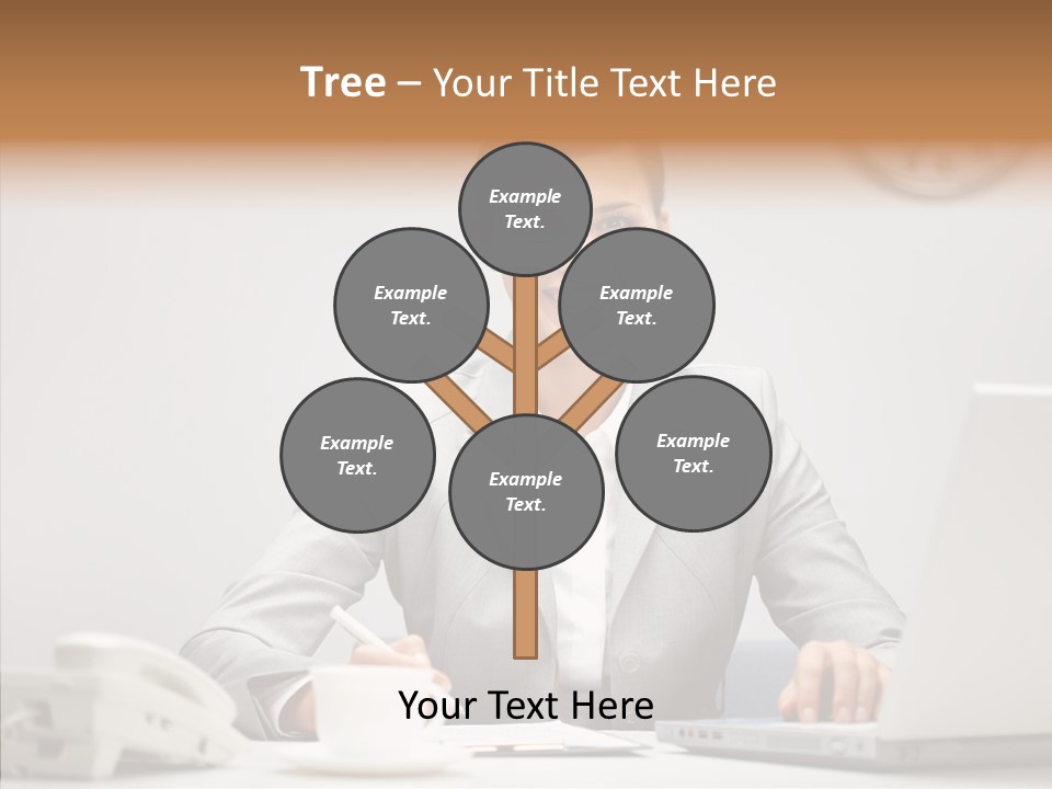 Looking Cheerful Bu Ine PowerPoint Template