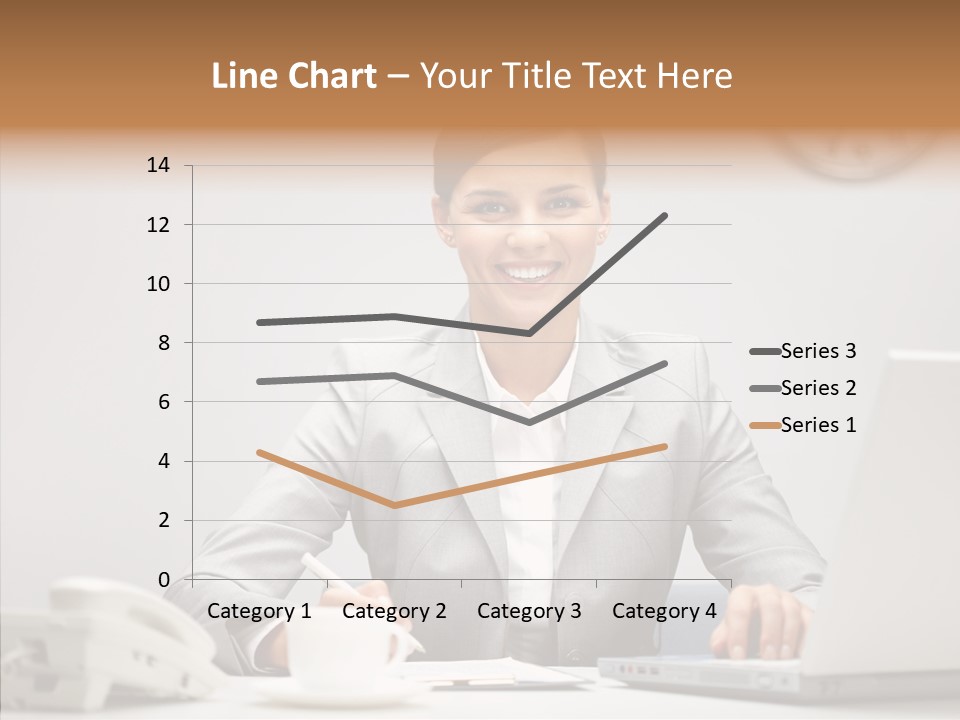 Looking Cheerful Bu Ine PowerPoint Template