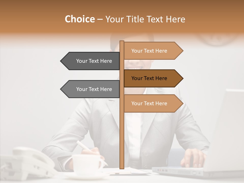 Looking Cheerful Bu Ine PowerPoint Template