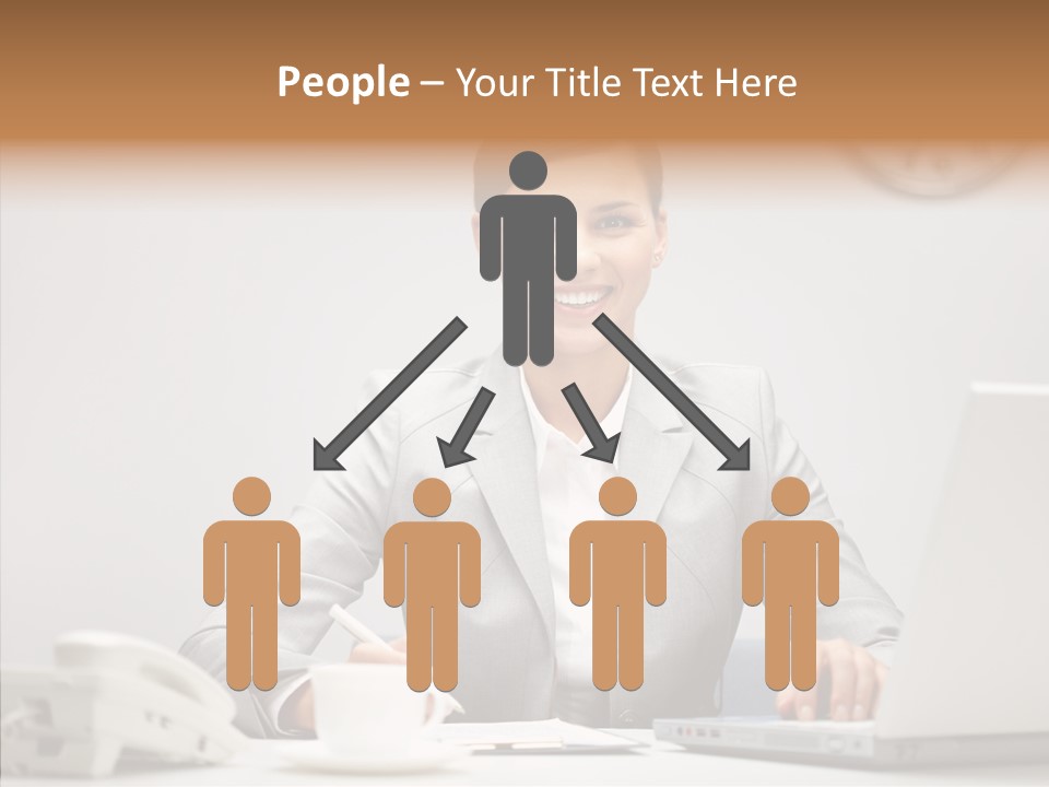 Looking Cheerful Bu Ine PowerPoint Template