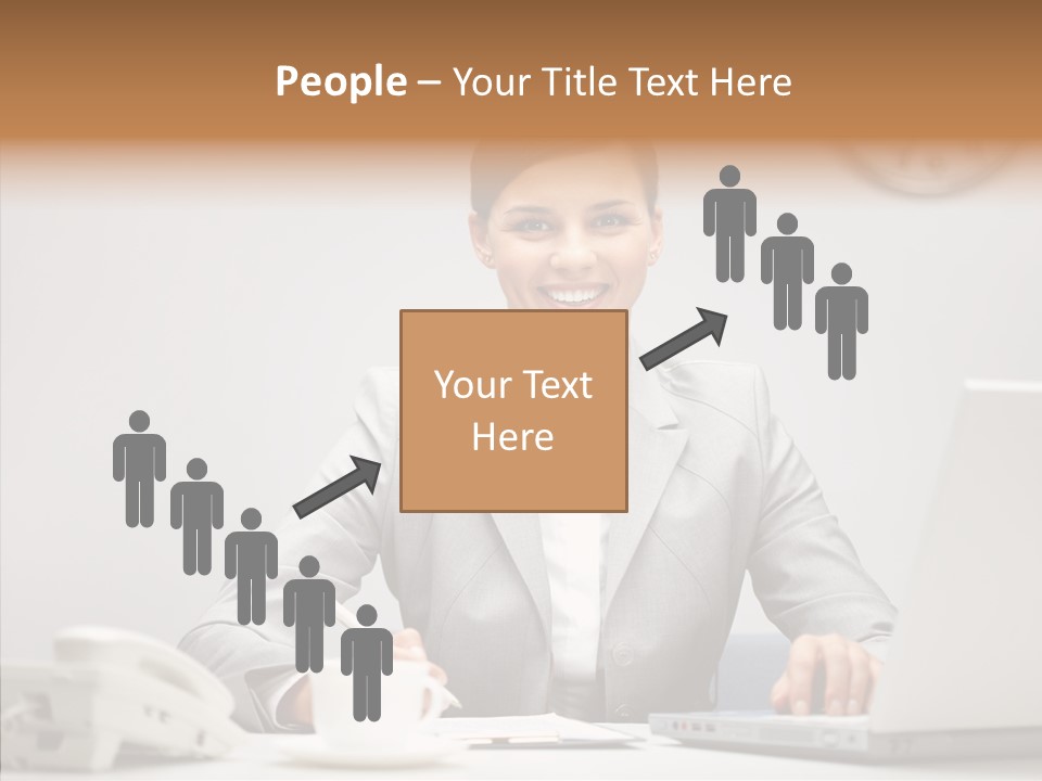 Looking Cheerful Bu Ine PowerPoint Template