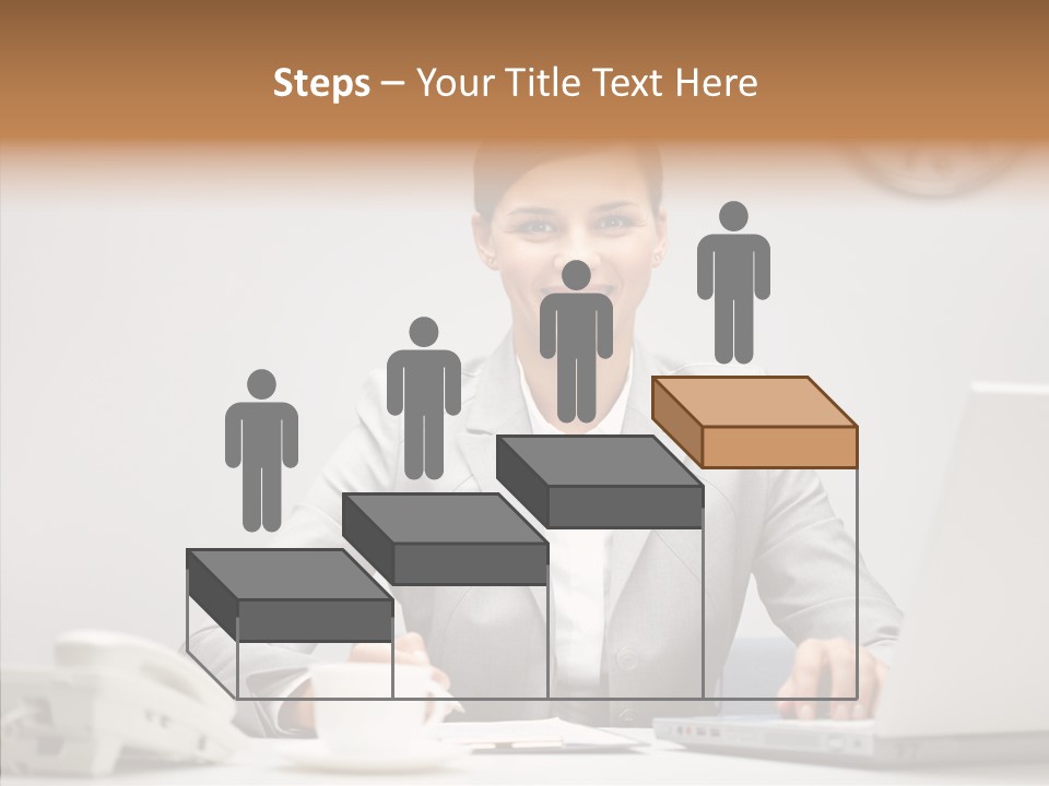 Looking Cheerful Bu Ine PowerPoint Template