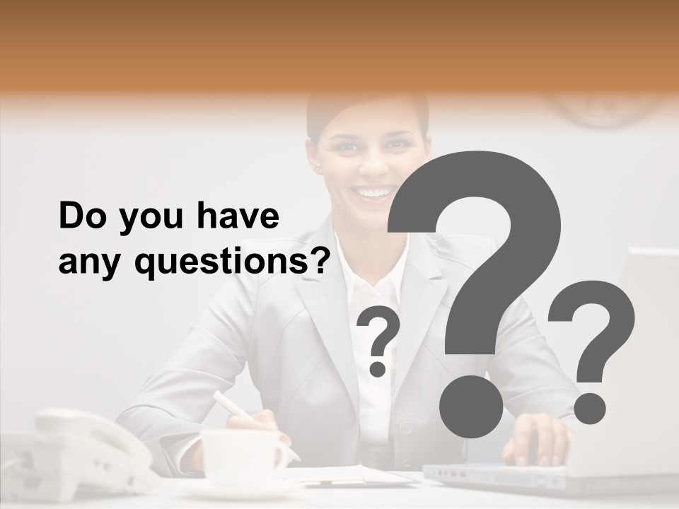 Looking Cheerful Bu Ine PowerPoint Template