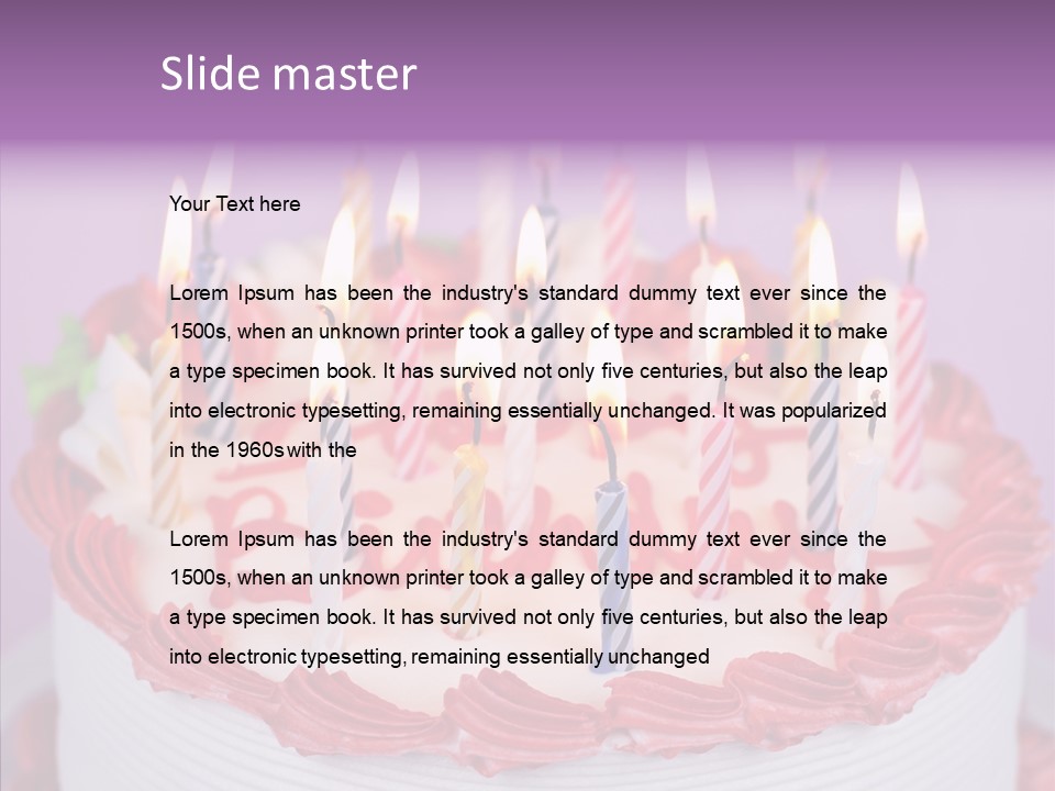 Colorful Sweet Close PowerPoint Template