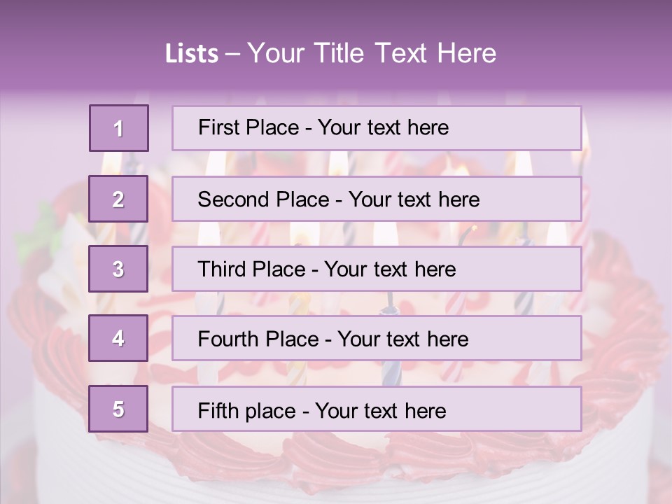 Colorful Sweet Close PowerPoint Template
