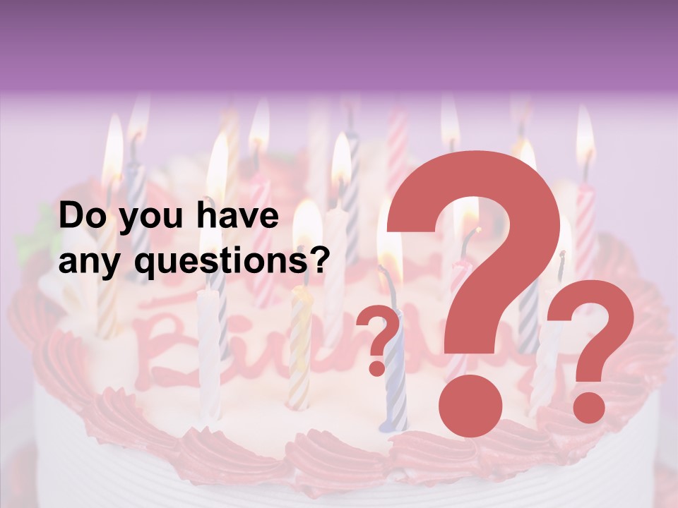 Colorful Sweet Close PowerPoint Template