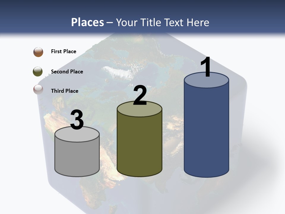 Elevation Bottom Map PowerPoint Template
