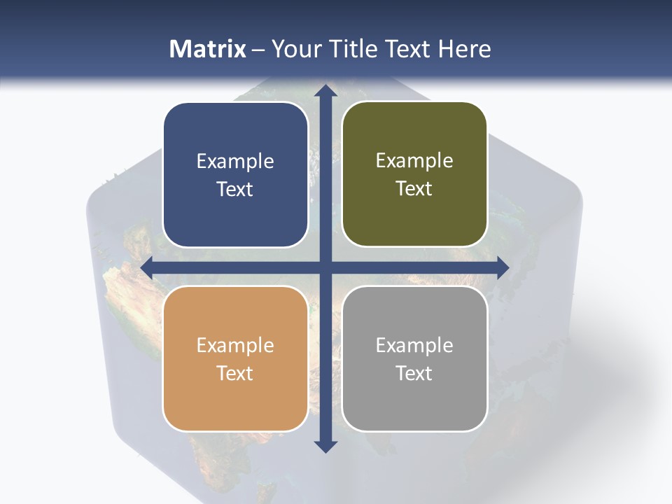 Elevation Bottom Map PowerPoint Template