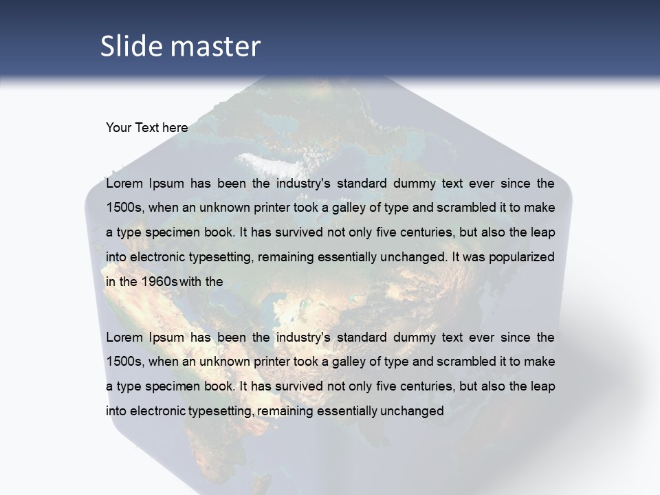 Elevation Bottom Map PowerPoint Template