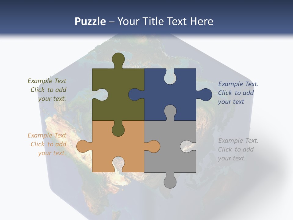 Elevation Bottom Map PowerPoint Template