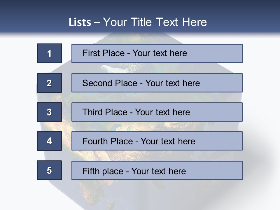 Elevation Bottom Map PowerPoint Template