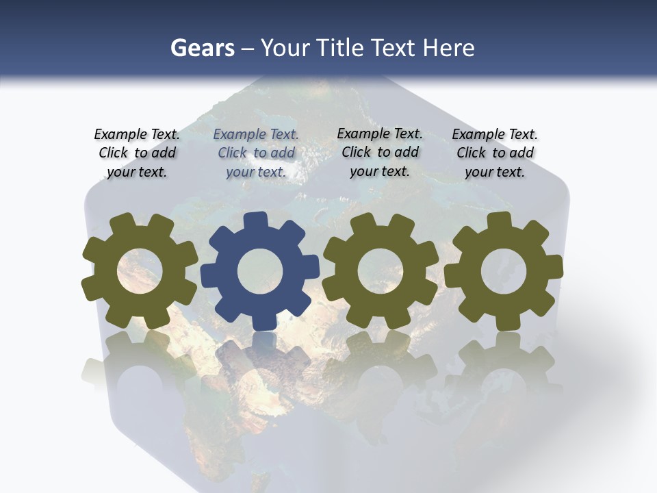 Elevation Bottom Map PowerPoint Template