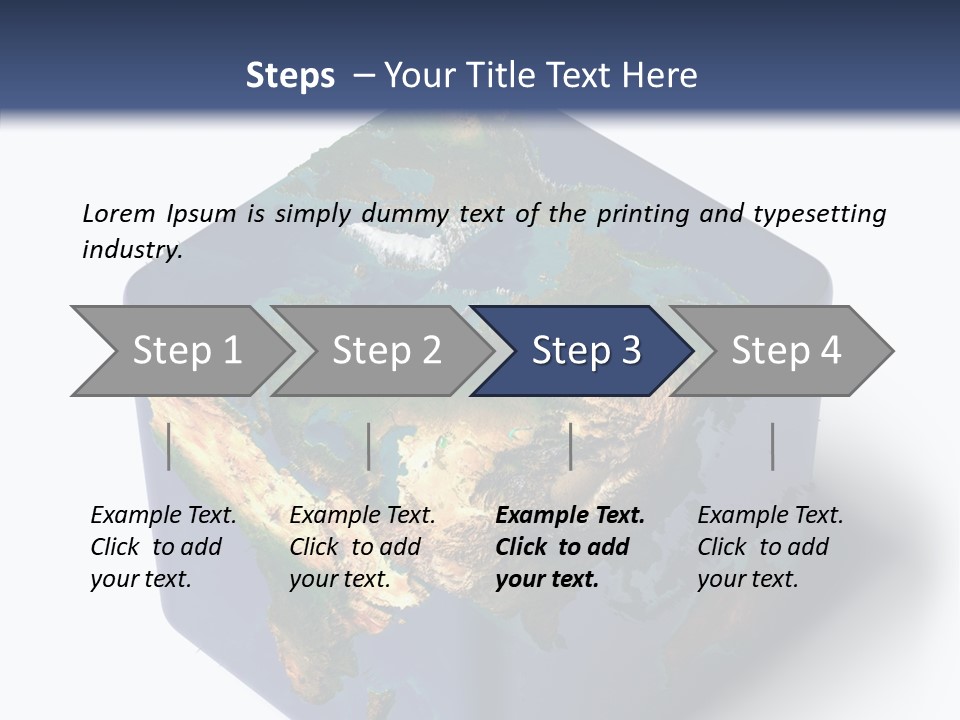 Elevation Bottom Map PowerPoint Template