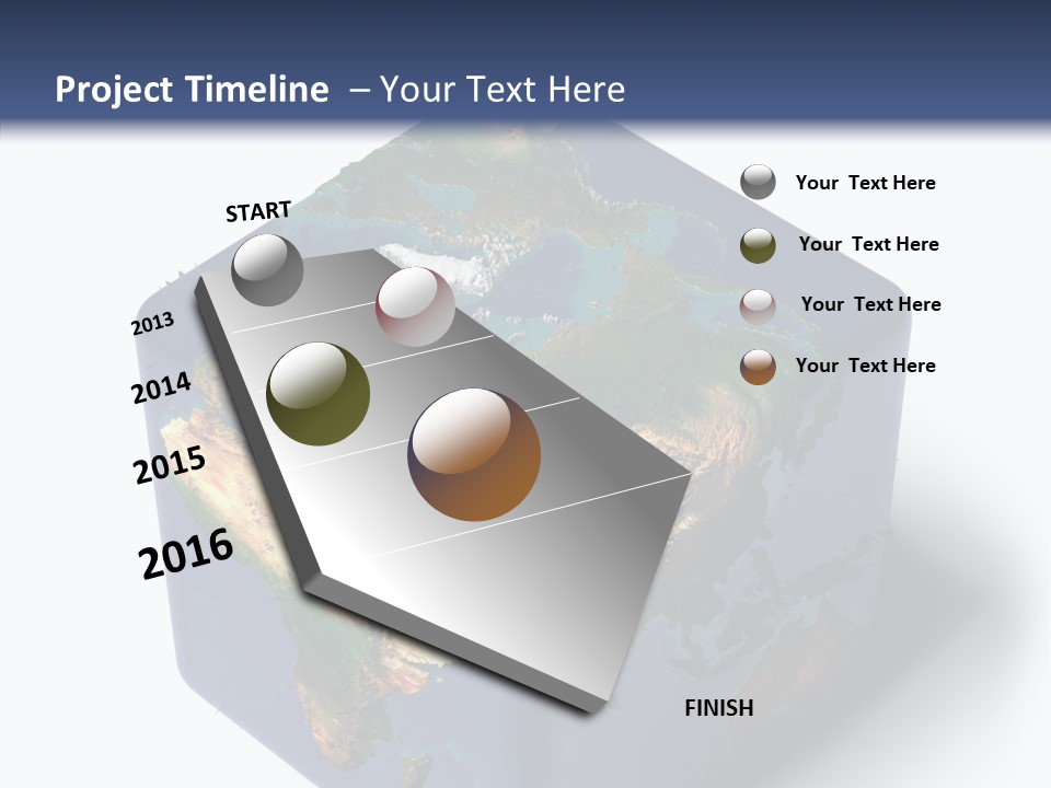 Elevation Bottom Map PowerPoint Template