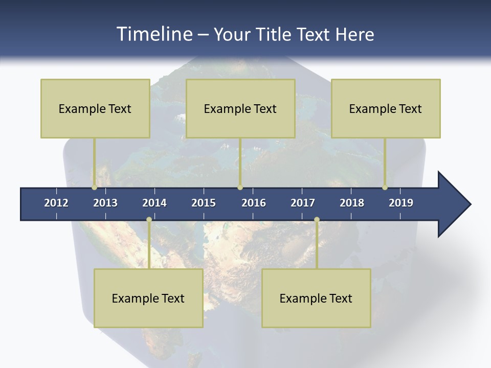 Elevation Bottom Map PowerPoint Template