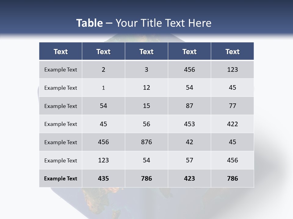 Elevation Bottom Map PowerPoint Template