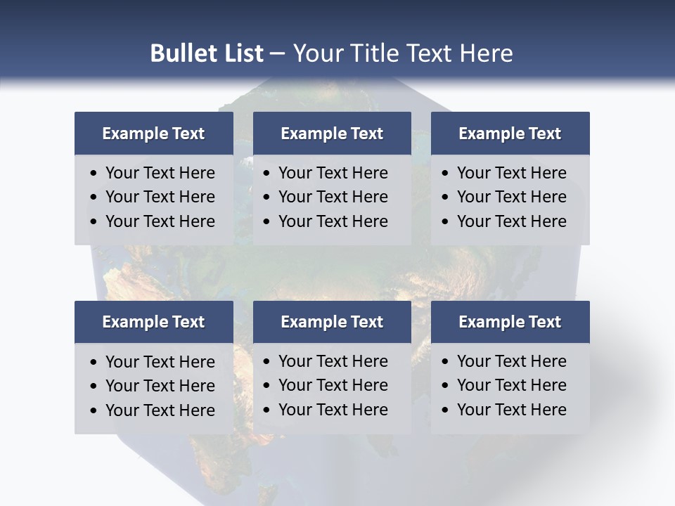 Elevation Bottom Map PowerPoint Template