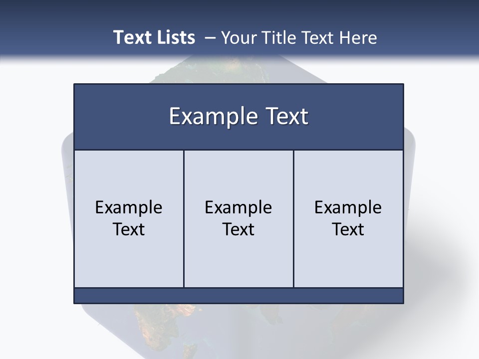 Elevation Bottom Map PowerPoint Template