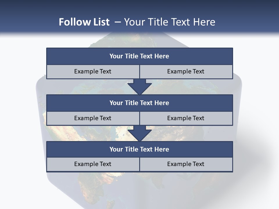 Elevation Bottom Map PowerPoint Template