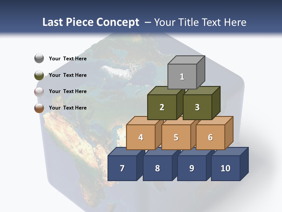 Elevation Bottom Map PowerPoint Template