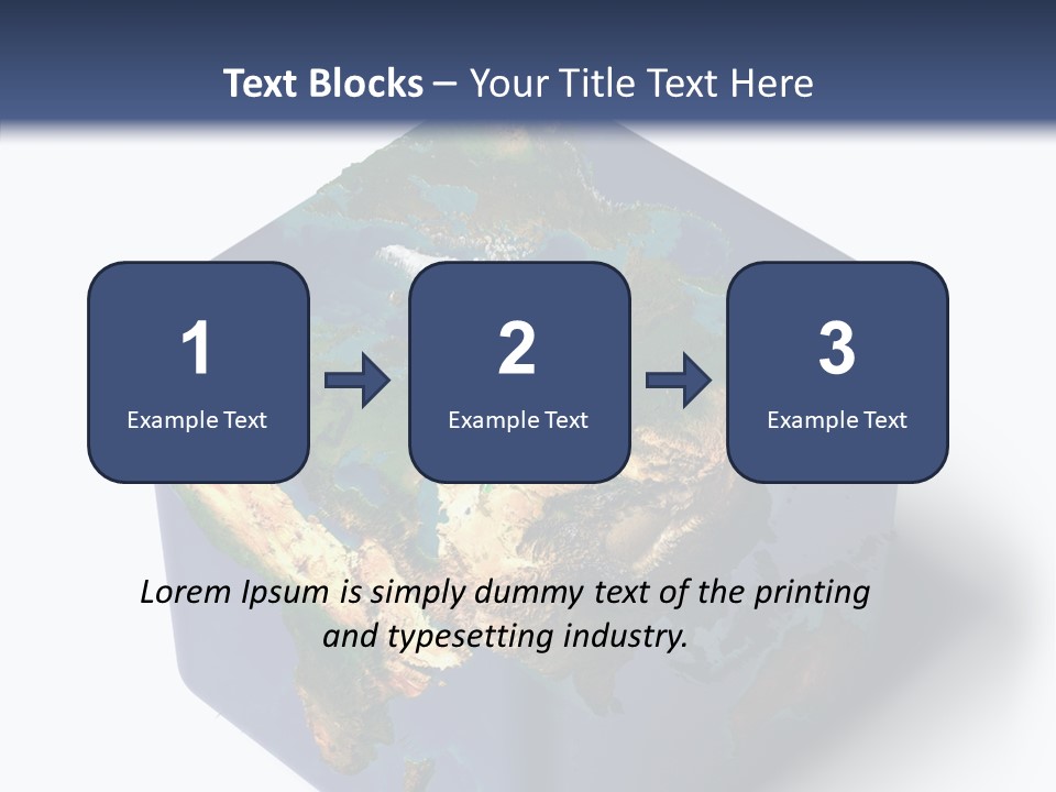 Elevation Bottom Map PowerPoint Template