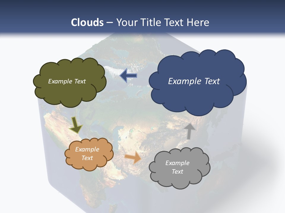 Elevation Bottom Map PowerPoint Template