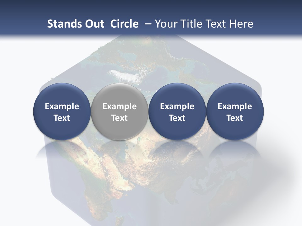 Elevation Bottom Map PowerPoint Template