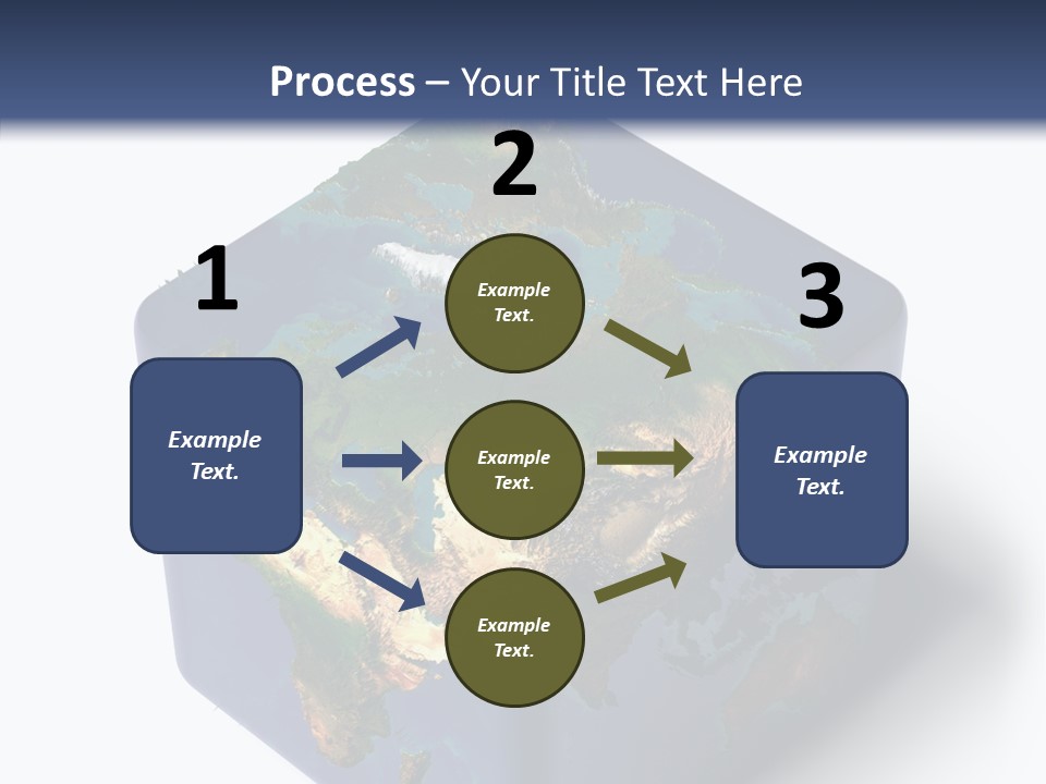 Elevation Bottom Map PowerPoint Template