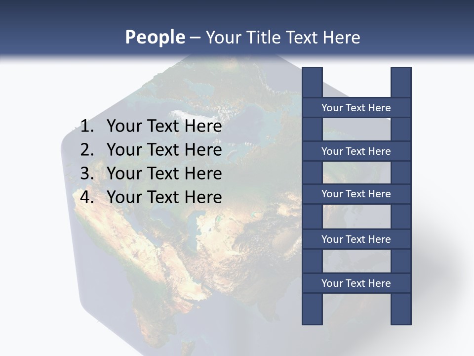 Elevation Bottom Map PowerPoint Template