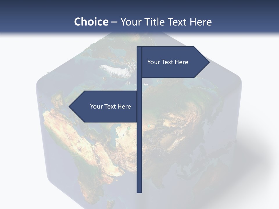 Elevation Bottom Map PowerPoint Template