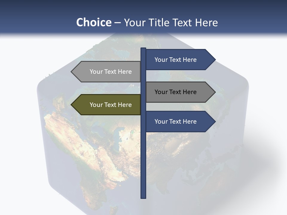 Elevation Bottom Map PowerPoint Template