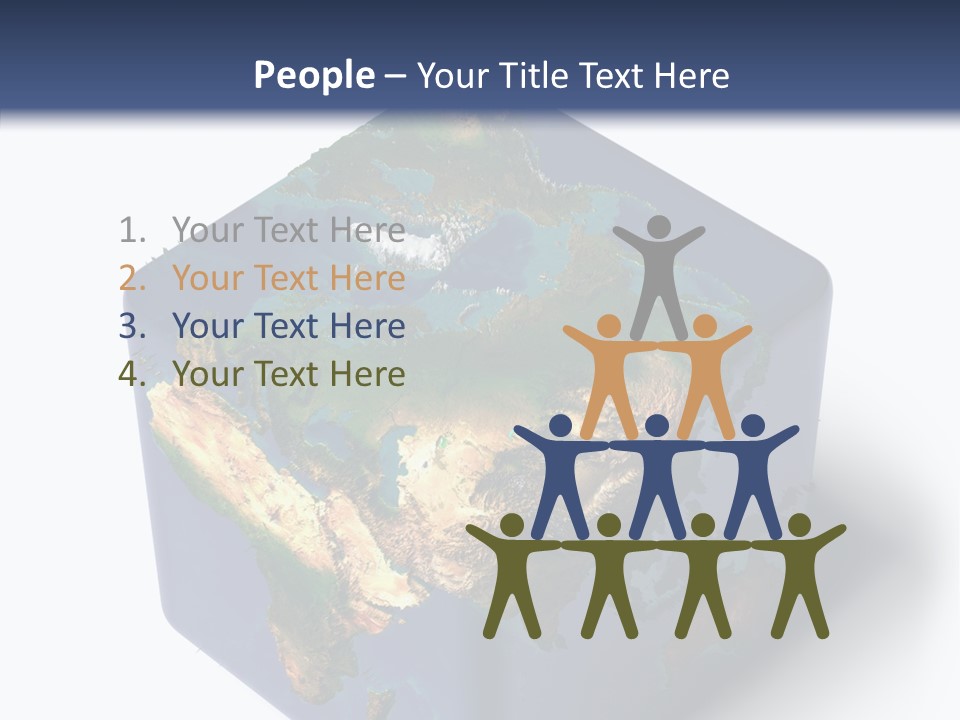 Elevation Bottom Map PowerPoint Template