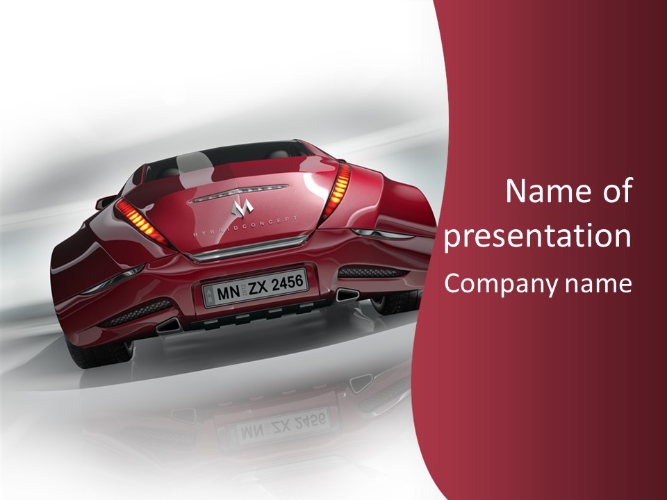 Blur Drive Automobile PowerPoint Template