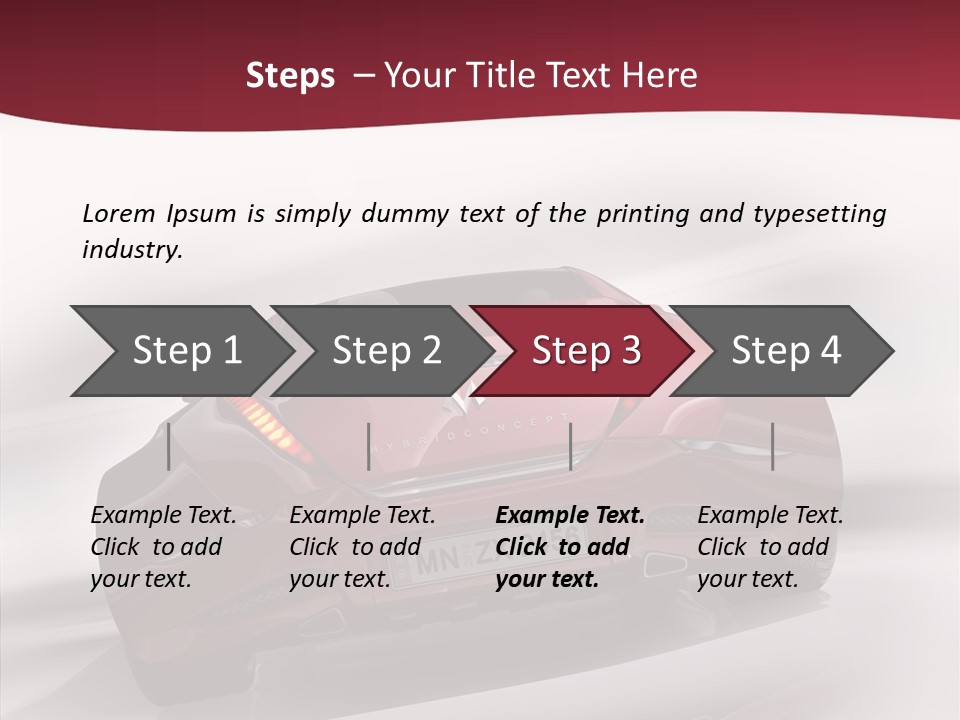 Blur Drive Automobile PowerPoint Template