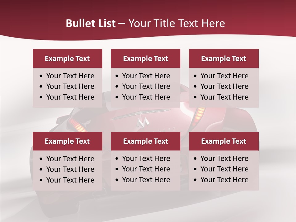 Blur Drive Automobile PowerPoint Template